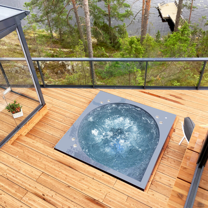 Drop Pool Jacuzzi Design Exterieur - Hot tub Outdoor - Nordic Design Shop