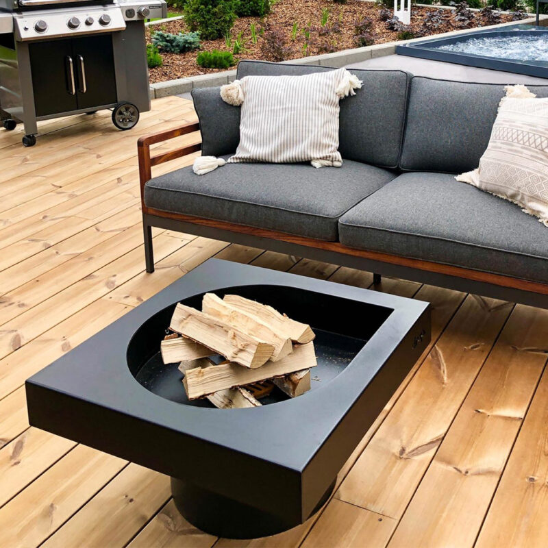 Drop Design Fire, Brasero Design Extérieur - Fire Pit - Nordic Design Shop
