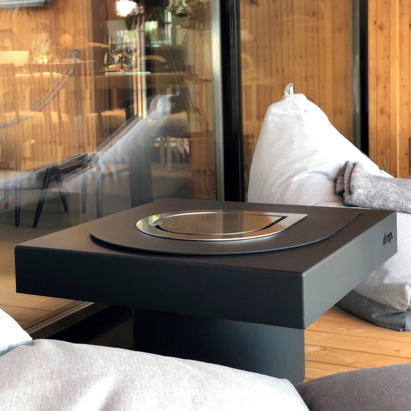 Drop Design Fire, Brasero Design Extérieur - Fire Pit - Nordic Design Shop