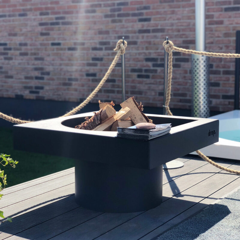 Drop Design Fire, Brasero Design Extérieur - Fire Pit - Nordic Design Shop