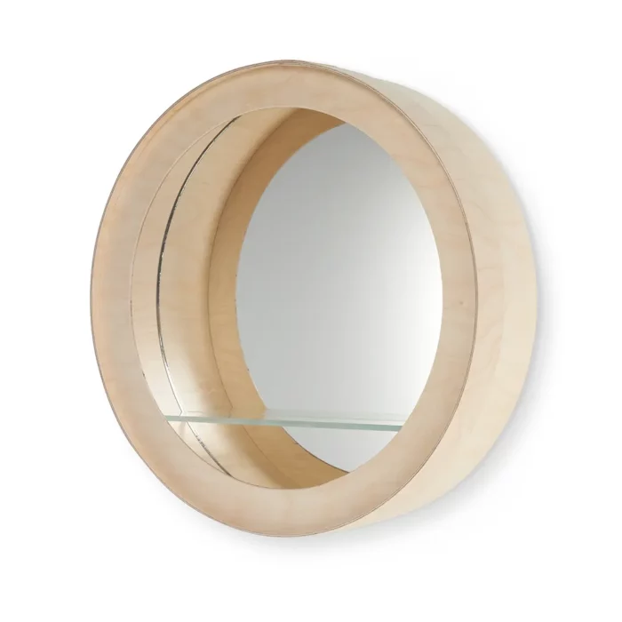 Miroir Aski - Miroir rond élégant et pratique