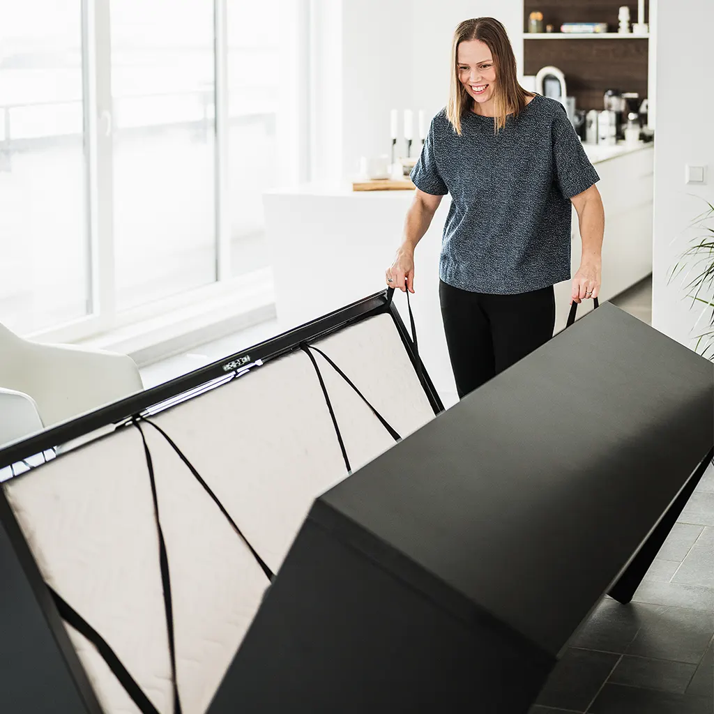 Un lit convertible confortable et design - Disponible chez Nordic Design Shop au Luxembourg, Belgique, France, Pays-Bas et Allemagne